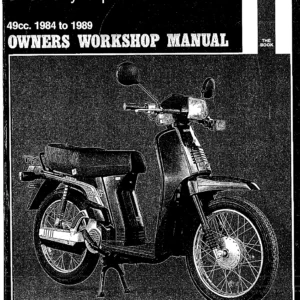 Honda SH50 City Express 49cc Haynes Owners Workshop Manual 1984-1989