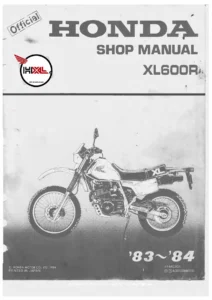 Honda XL600R 1983-1984 Service Manual PDF Download