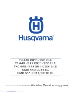 Husqvarna TC 449 TE 449-511 TXC 449-511 SMR 449 511 2011-2012 Workshop Manual PDF Download