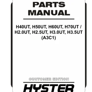 Hyster H40UT H50UT H60UT H70UT H2.0UT H2.5UT H3.0UT H3.5UT Parts Manual PDF Download