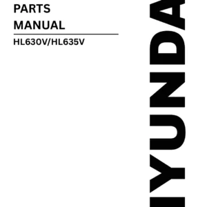 Hyundai HL630V HL635V Wheel Loader Illustrated Parts Manual PDF
