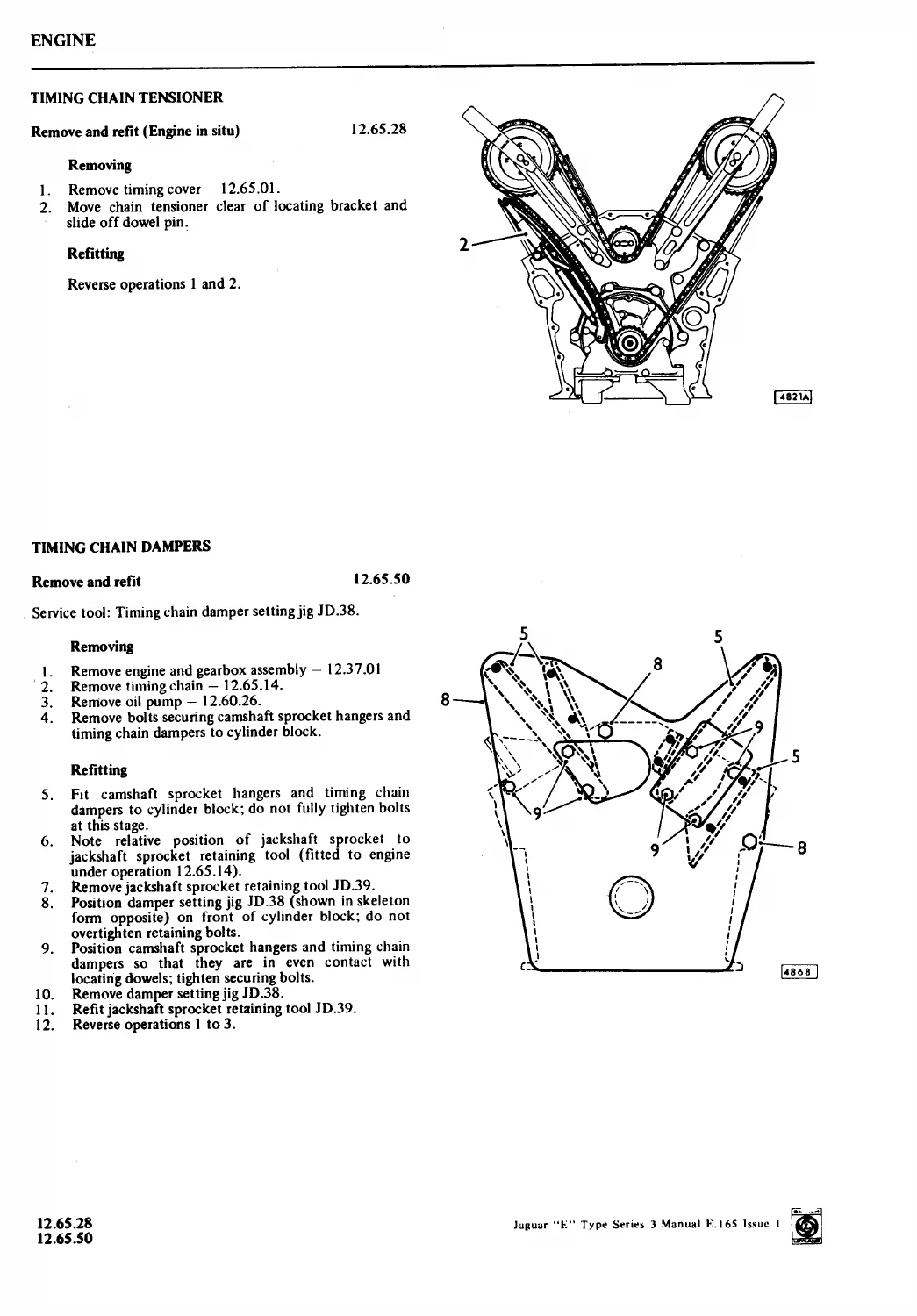 Jaguar E-Type Series 3 V12 Repair Operation Manual PDF Download - Image 3