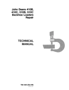 John Deere 410B 410C 510B 510C Backhoe Loader Repair Technical Manual PDF Download