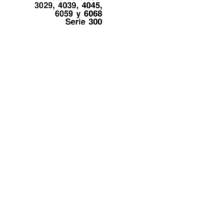 John Deere Series 300 Diesel Engines 3029 4039 4045 6059 6068 Component Technical Manual CTM70 PDF Download