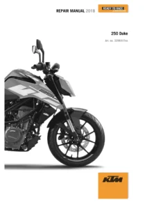 KTM 250 Duke Repair Manual 2018 PDF Download Art. 3206337en