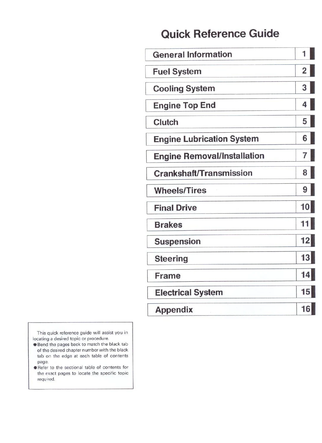 Kawasaki Ninja 500 GPZ 500S Service Manual Supplement PDF Download - Image 2