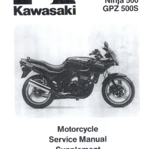 Kawasaki Ninja 500 GPZ 500S Service Manual Supplement PDF Download