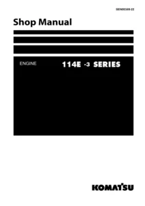 Komatsu SAA6D114E-3 Diesel Engine Shop Manual PDF Download