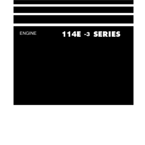 Komatsu SAA6D114E-3 Diesel Engine Shop Manual PDF Download