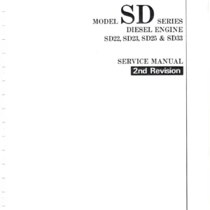 Nissan SD22 SD23 SD25 SD33 Diesel Engine Service Manual PDF Download