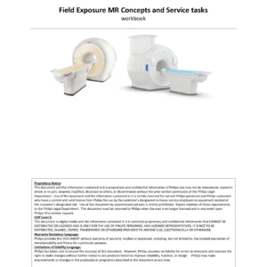 Philips MRI Field Exposure MR Concepts Service Tasks Training Workbook PDF Download