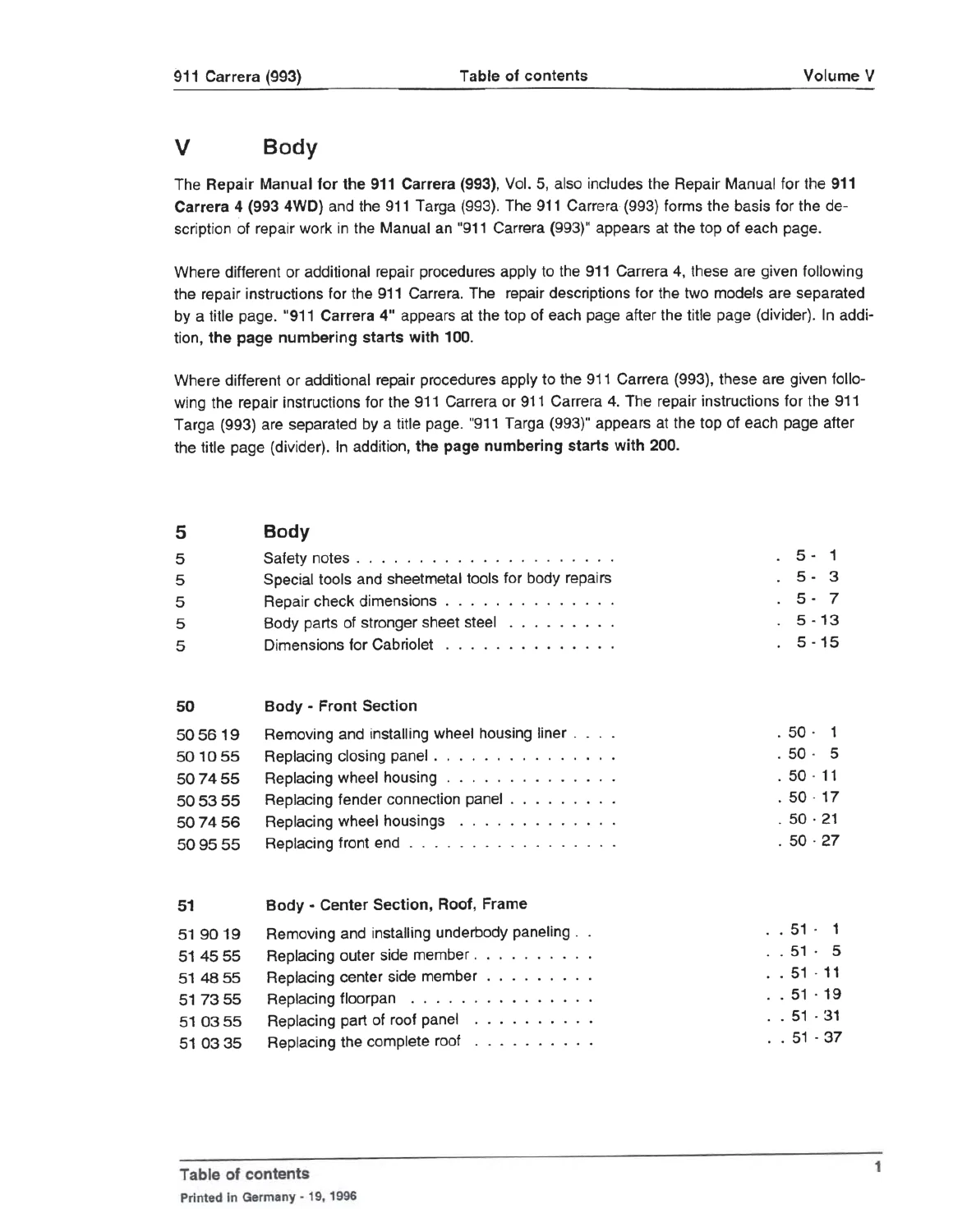 Porsche 911 Carrera 993 Chassis & Body Repair Manual PDF Download - Image 3