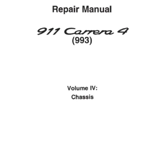 Porsche 911 Carrera 993 Chassis & Body Repair Manual PDF Download