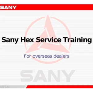 SANY Hydraulic Excavator Service Training Manual PDF Download