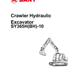 SANY SY365H(BH)-10 Crawler Hydraulic Excavator Shop Manual PDF Download
