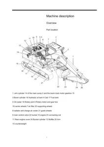 SDLG E6300F Crawler Excavator Service Manual PDF Download