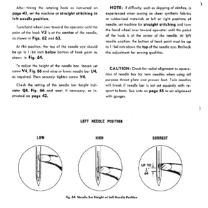Singer Swing-Needle Sewing Machines Service Manual Class 306 206K 319 401 Straight Zigzag Reversible Feed