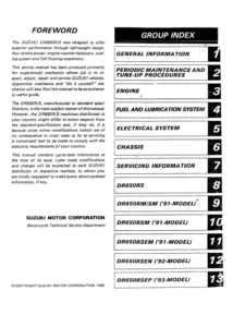 Suzuki DR650R DR650S Service Manual 1990-1993 PDF Download