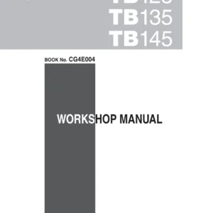Takeuchi TB125 TB135 TB145 Mini Excavator Workshop Repair Manual PDF Download