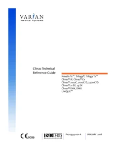 Varian Clinac High Energy & UNIQUE Technical Reference Guide 9.5 Service Calibration Interlocks PDF Download