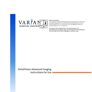 Varian PortalVision Advanced Imaging 1.5 Instructions for Use PDF Download