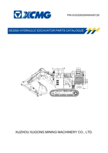 XCMG XE2000 Hydraulic Excavator Parts Catalogue PIN XUG20002KNWA00128 PDF Download