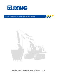 XCMG XE215C Hydraulic Excavator Workshop Manual PDF Download