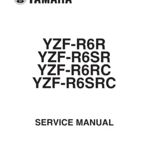 Yamaha YZF-R6 2003 Workshop Service Manual PDF Download