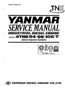 Yanmar 4TNE94-98-106(T) Industrial Diesel Engine Service Manual PDF Download