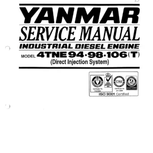 Yanmar 4TNE94-98-106(T) Industrial Diesel Engine Service Manual PDF Download