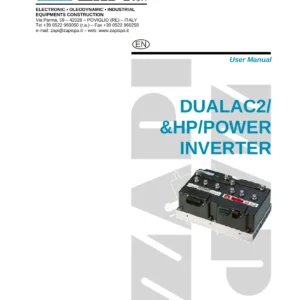 ZAPI DualAC2 / DualAC2&HP / Power Inverter Programming & Diagnostic User Manual - PDF