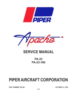 1954-1963 Piper PA-23 Apache PA-23-160 Service Manual