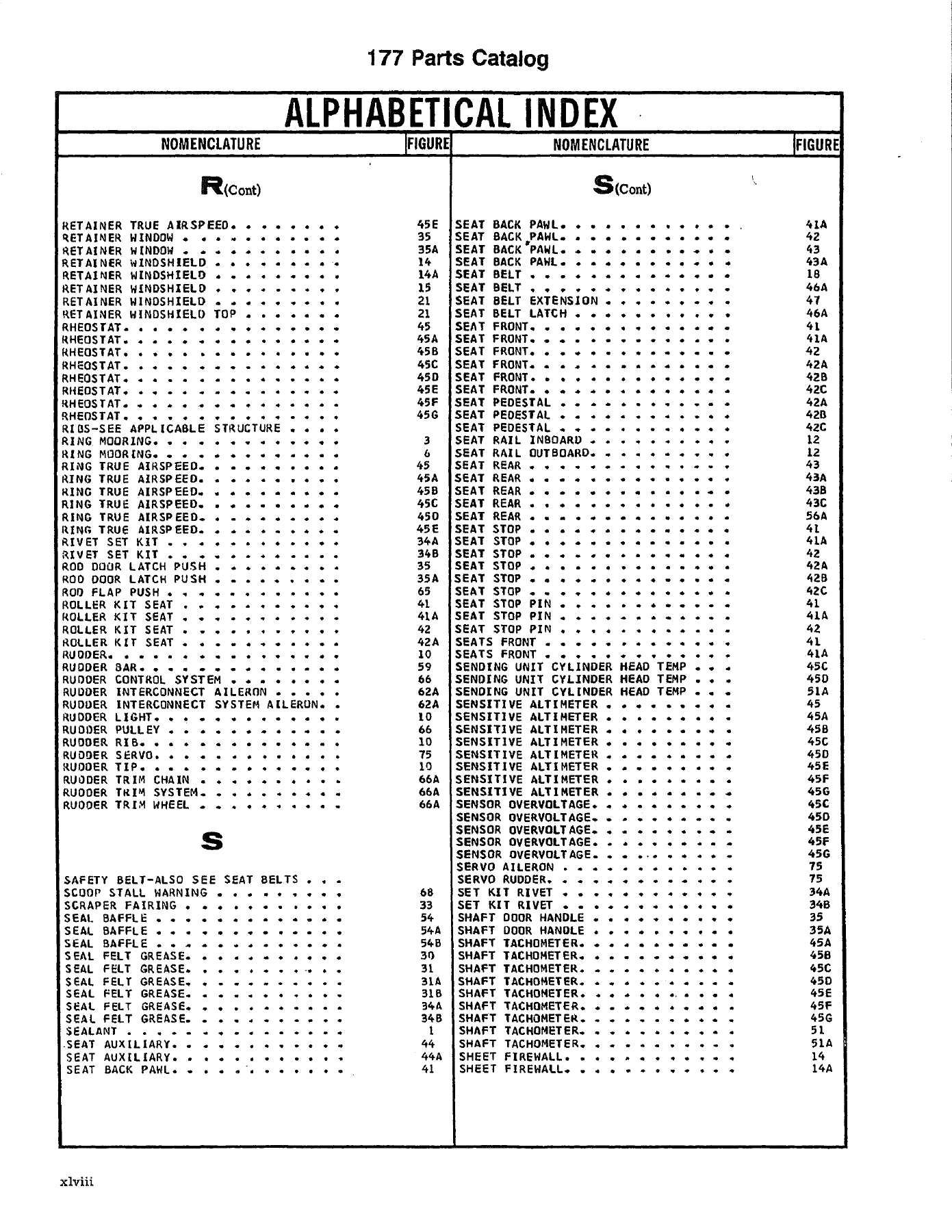 1968-1978 Cessna 177 Cardinal Series Illustrated Parts Catalog (P695-12) - Image 3