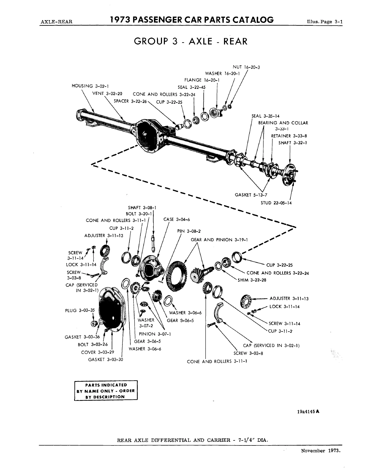 1973 Chrysler Plymouth Dodge Passenger Car Parts Catalog Manual - Final Edition - Image 3