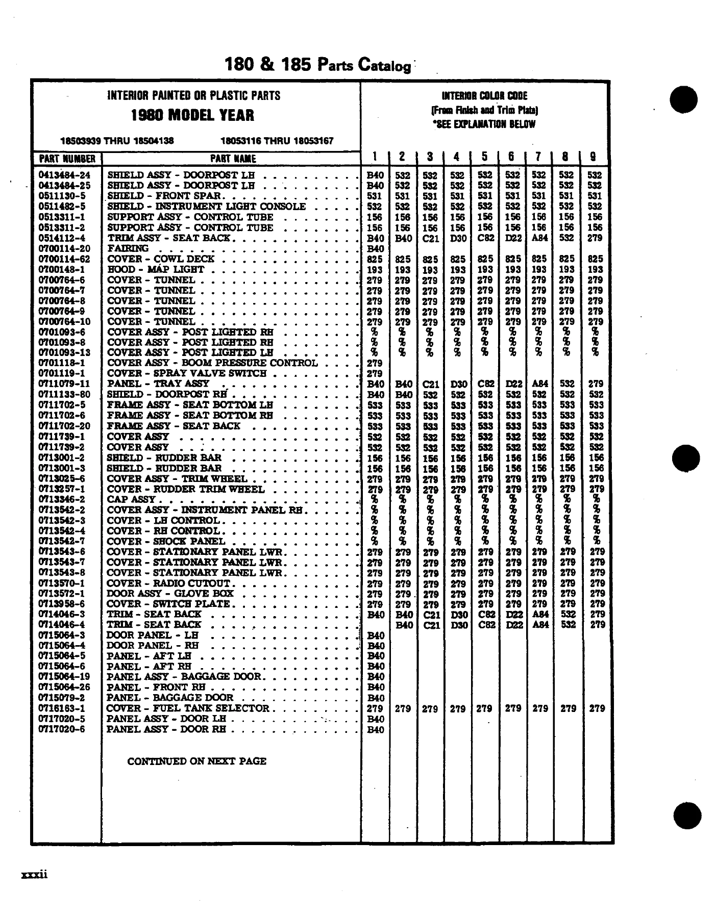 1974-1985 Cessna 180 & 185 Series Illustrated Parts Catalog (P699-12) - Image 2