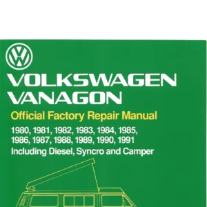 1980-1991 Volkswagen Vanagon Official Factory Repair Manual - Diesel, Syncro & Camper