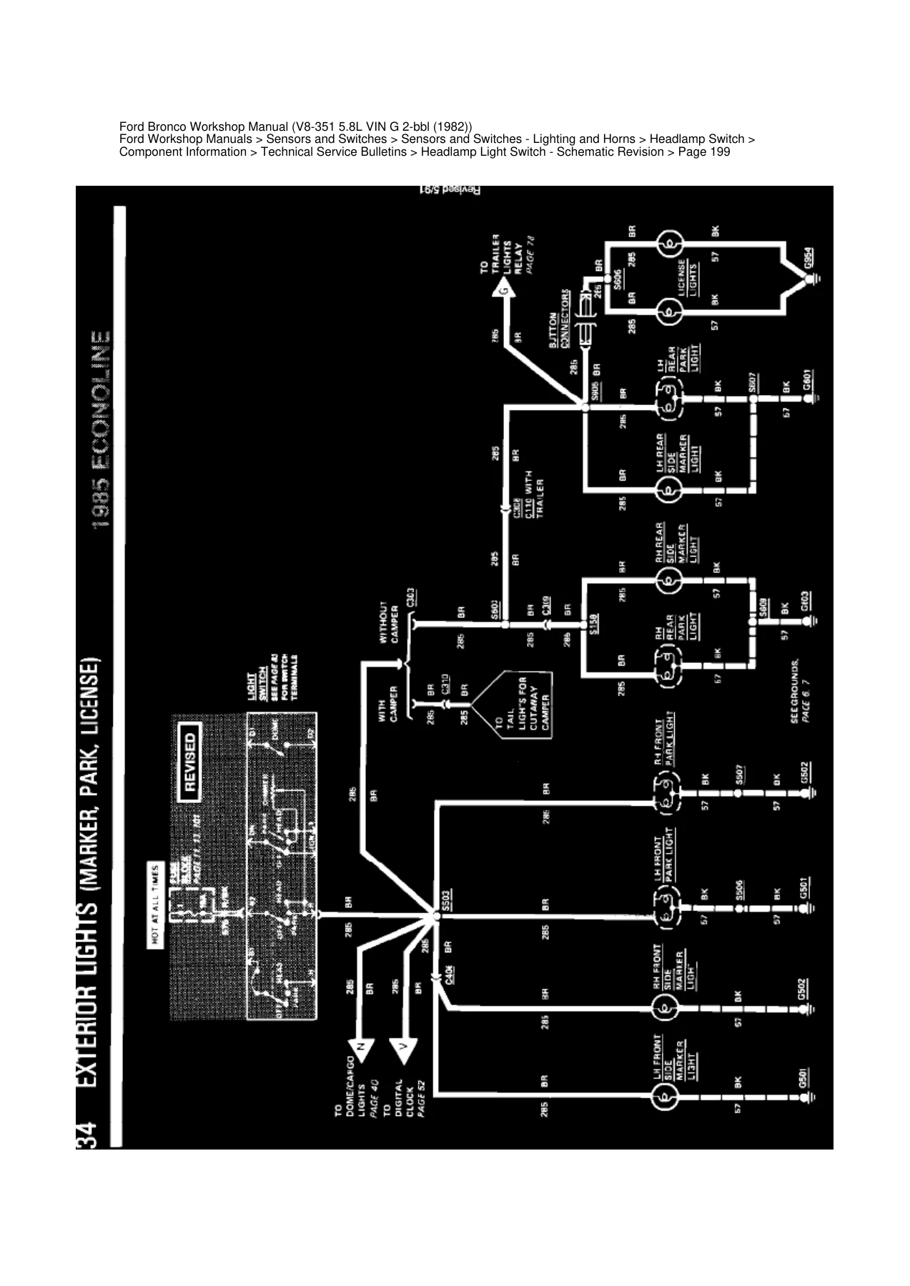 1982 Ford Bronco 5.8L V8 VIN G Workshop Manual PDF - Image 3