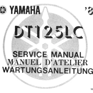 1982 Yamaha DT125LC Service Manual - Trilingual Workshop Repair Guide
