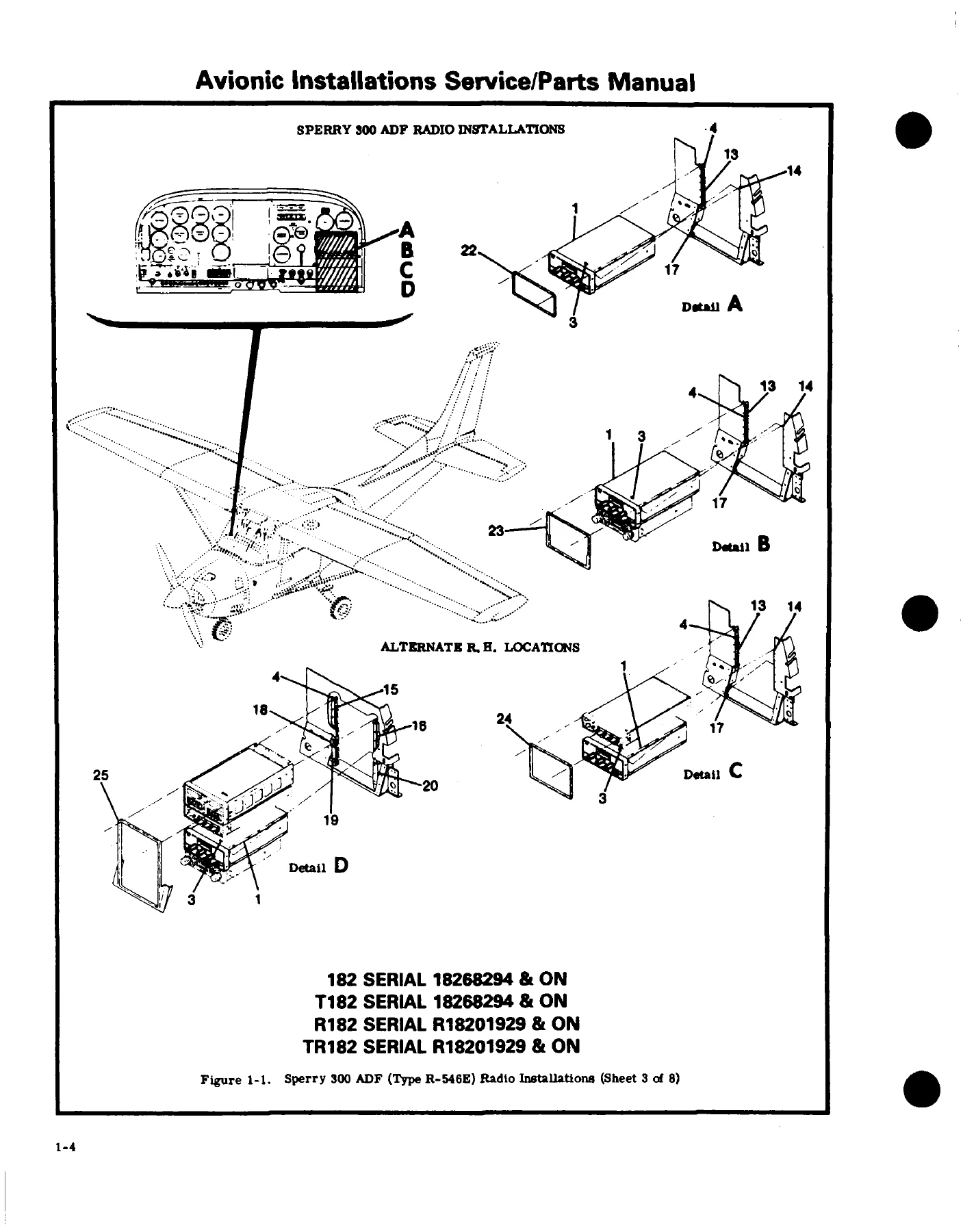 1983-1985 Cessna 182 R182 185 U206 207 210 Avionics Service Parts Manual - Image 2