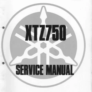 1989 Yamaha XTZ750 Service Manual - Complete Workshop Repair Guide