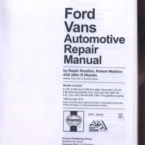 1992-2010 Ford Econoline E-Series E-150 E-250 E-350 Service Repair Manual PDF