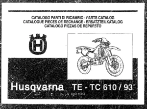 1993 Husqvarna TE-TC 610 Parts Catalog - Illustrated Spare Parts Manual PDF