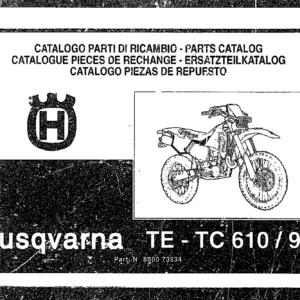 1993 Husqvarna TE-TC 610 Parts Catalog - Illustrated Spare Parts Manual PDF