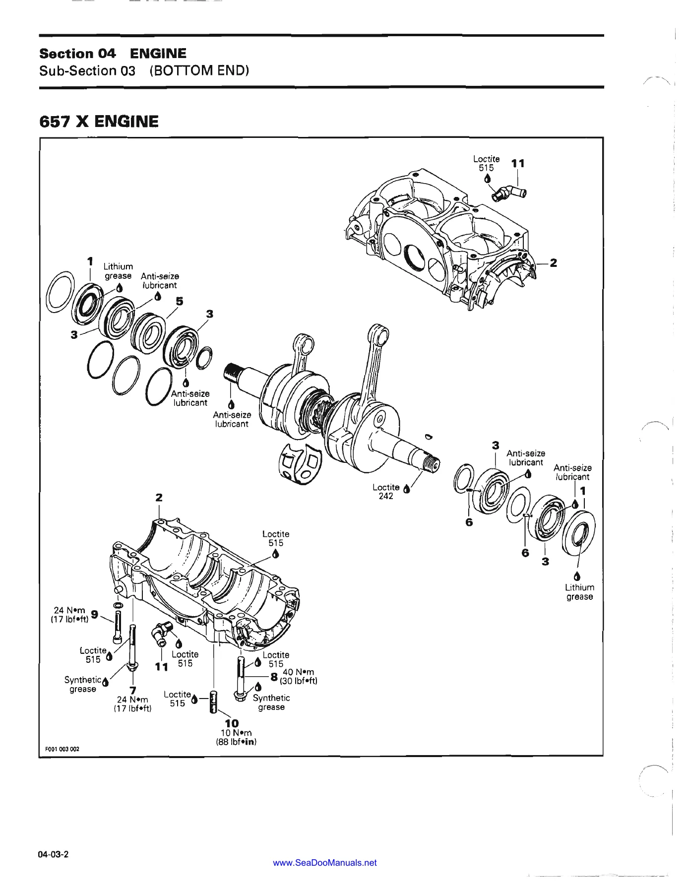 1995 Sea-Doo Watercraft Shop Manual - SP SPI SPX GTS GTX XP Models - Image 3