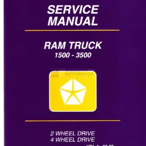 1996 Dodge Ram 1500-3500 Truck Service Manual Volumes 1 and 2