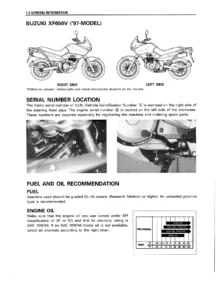 1997-2001 Suzuki XF650 Freewind Service Manual