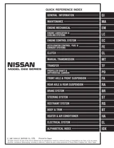 1997-2011 Nissan D22 Series Service Manual & Workshop Supplement Collection