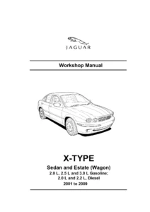 2001-2009 Jaguar X-TYPE Sedan & Estate Workshop Service Repair Manual PDF
