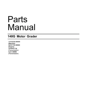 2002 Caterpillar 140G Motor Grader Parts Manual CCRC1709-43 PDF