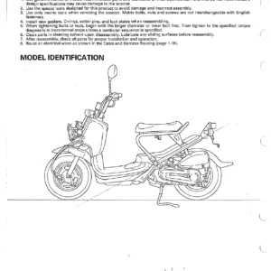 2003-2007 Honda Ruckus NPS50 Scooter Service Manual PDF